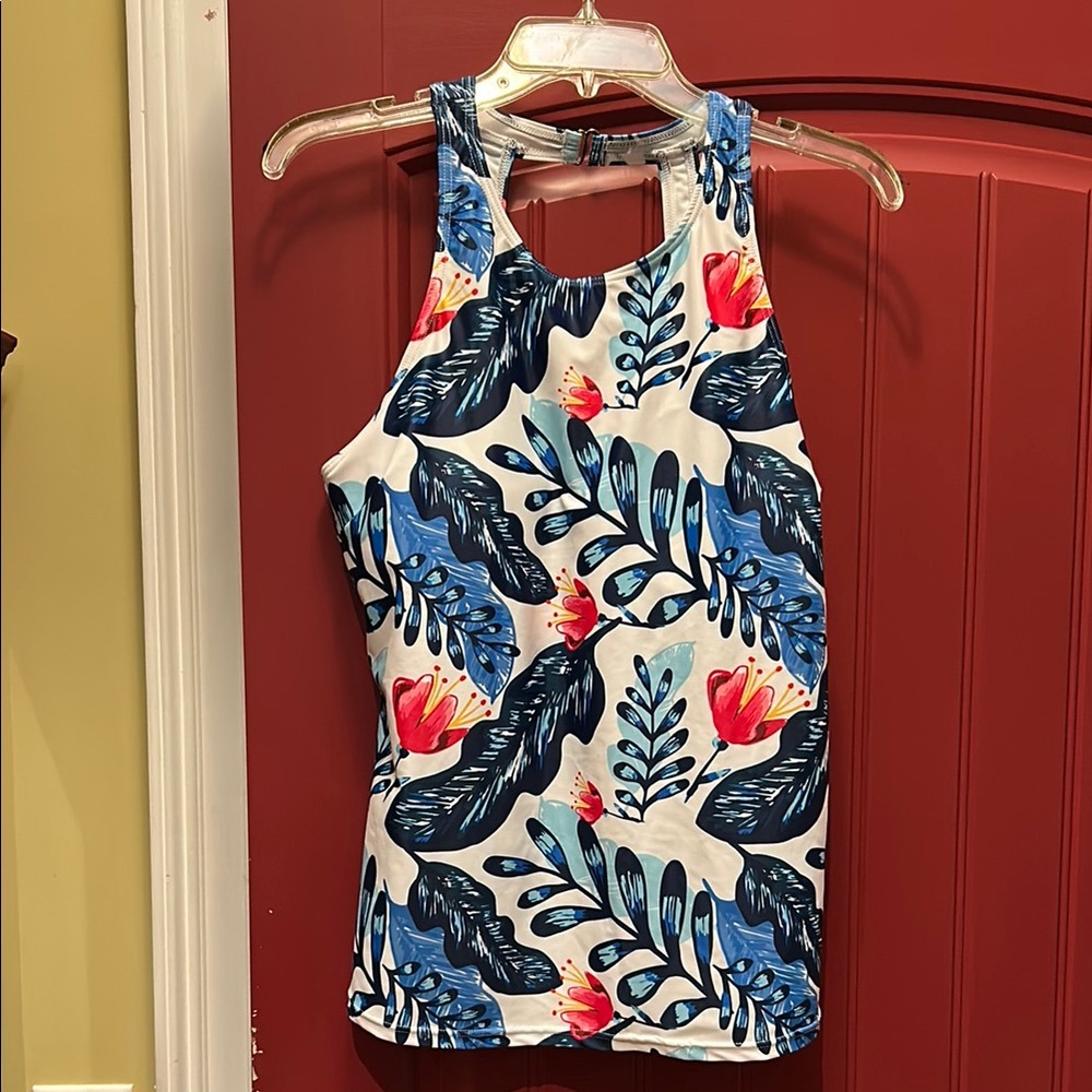 Floral Print Women's Bathing Suit Top